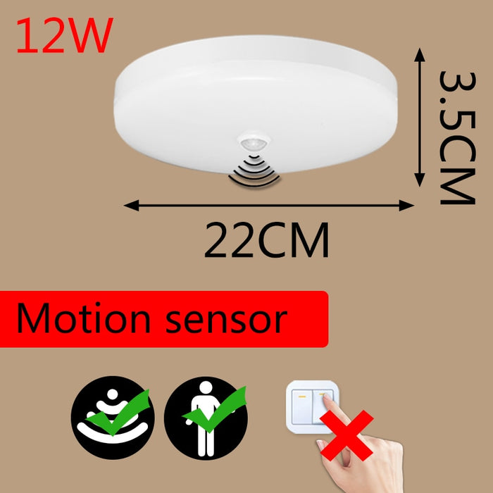 Decoramo Modern LED Ceiling Lights PIR Motion Sensor Ceiling Lamps