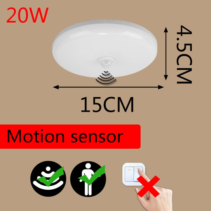 Decoramo Modern LED Ceiling Lights PIR Motion Sensor Ceiling Lamps