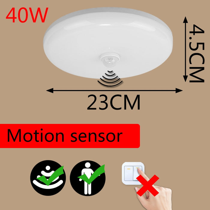 Decoramo Modern LED Ceiling Lights PIR Motion Sensor Ceiling Lamps