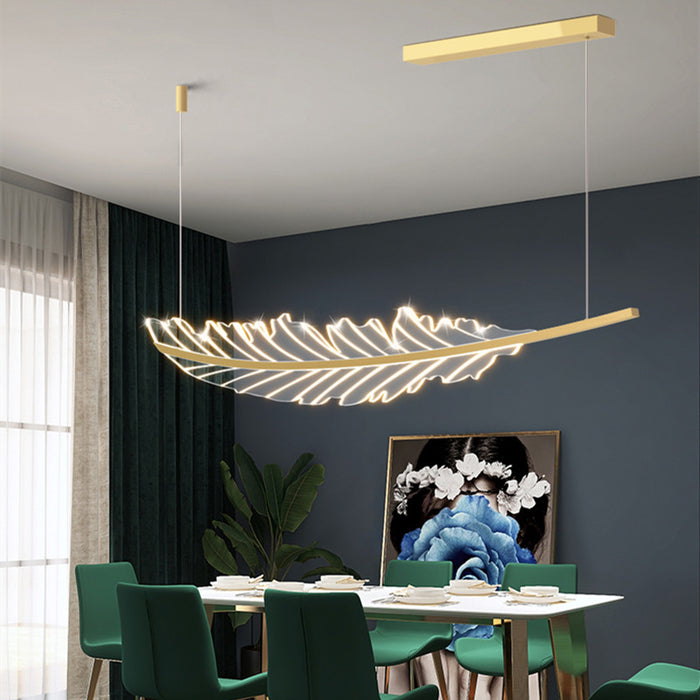 Decoramo Modern LED Nordic Leaf Shaped Fixture Chandelier