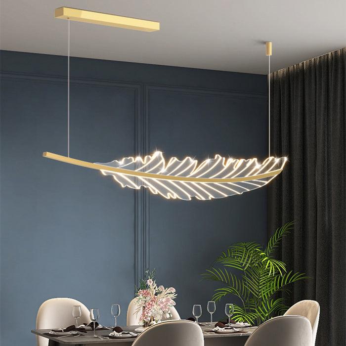 Decoramo Modern LED Nordic Leaf Shaped Fixture Chandelier
