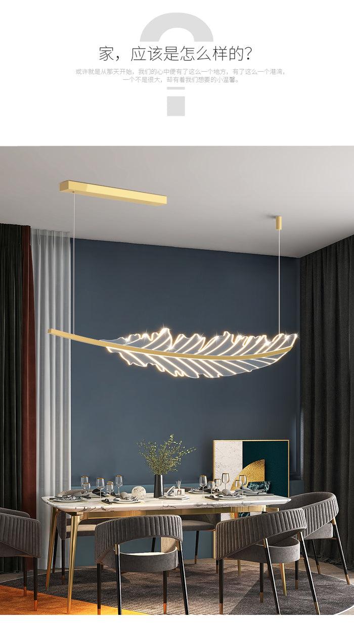 Decoramo Modern LED Nordic Leaf Shaped Fixture Chandelier