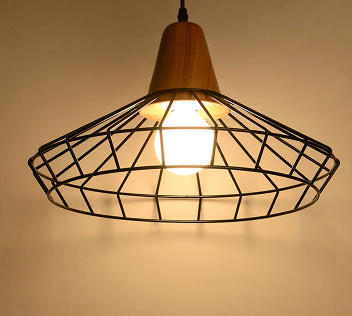 Decoramo Modern Nordic Wrought Iron Hanging Cage Lamp