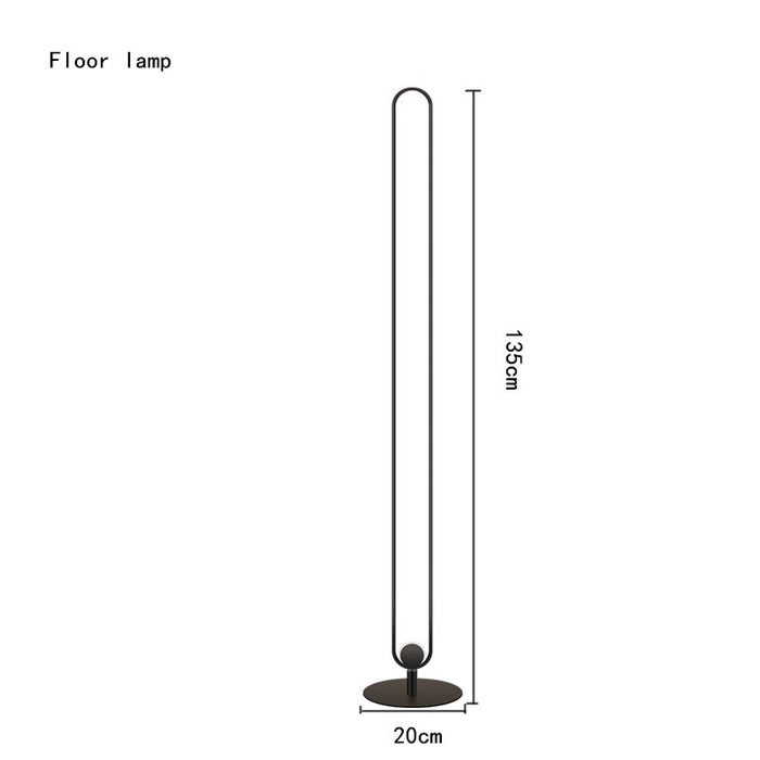 Decoramo Modern Remote Control U Shape Floor Led Lamp
