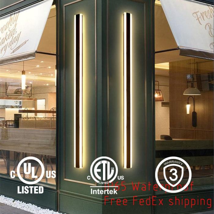 Decoramo Modern Waterproof Outdoor Long Strip LED Wall Lamp On Sale