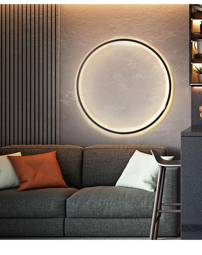 decoramo New Modern LED Wall Lights Circle Background Decoration Lamps