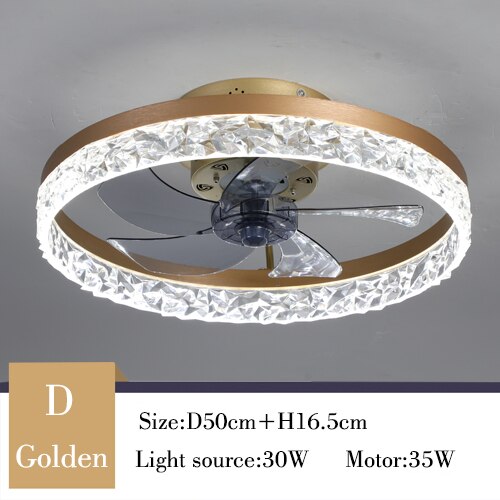 Decoramo Nordic Decor Modern Ceiling Fan Chandelier