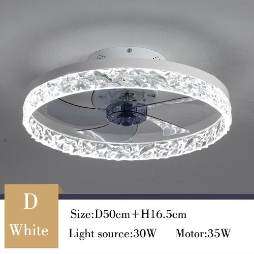 Decoramo Nordic Decor Modern Ceiling Fan Chandelier