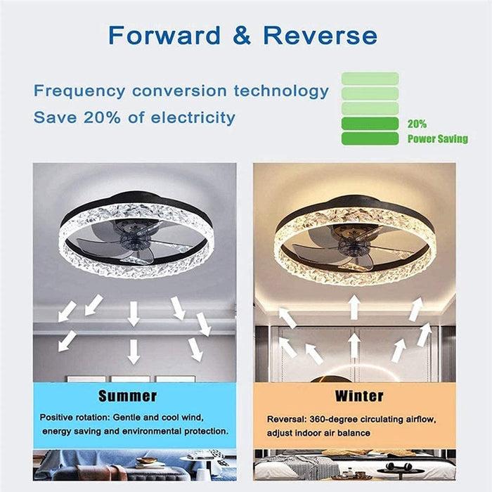 Decoramo Nordic Decor Modern Ceiling Fan Chandelier