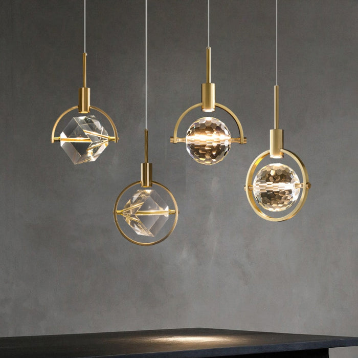 decoramo Nordic Island Pendant Led Modern Luxury Crystal Chandelier