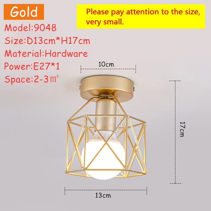 Decoramo Nordic Minimalism Gold Shade Ceiling Lights