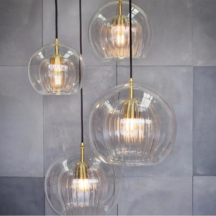 Decoramo Nordic Modern Glass Pendant Light 3 Colour DIA 15/20/25CM