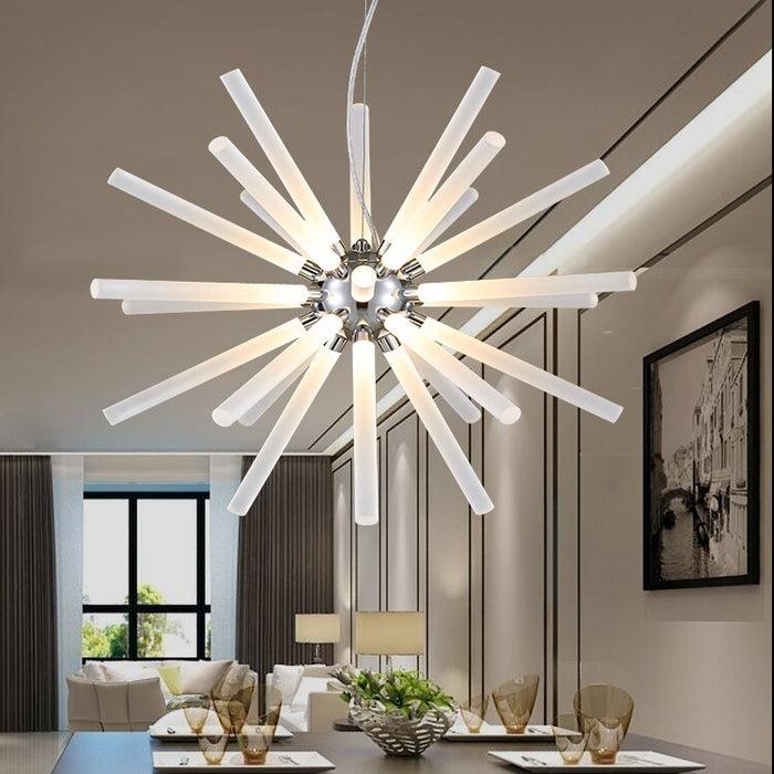 Decoramo Novel Creative Design Iron Chandelier - Glowing Snowflake Droplight - Large