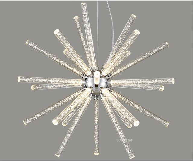 Decoramo Novel Creative Design Iron Chandelier - Glowing Snowflake Droplight - Large