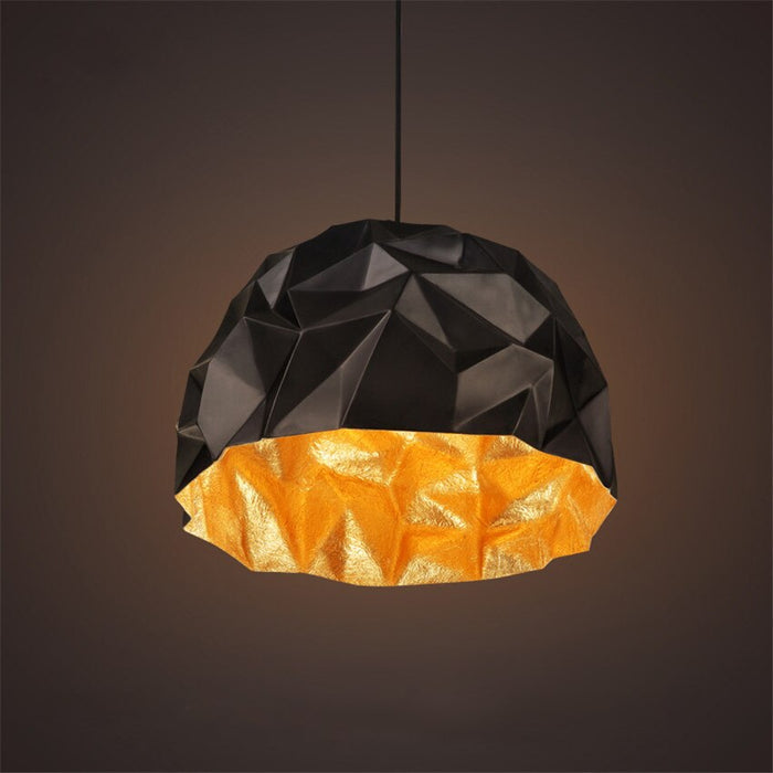 Decoramo Origami American Vintage Retro Crumpled Pendant Light