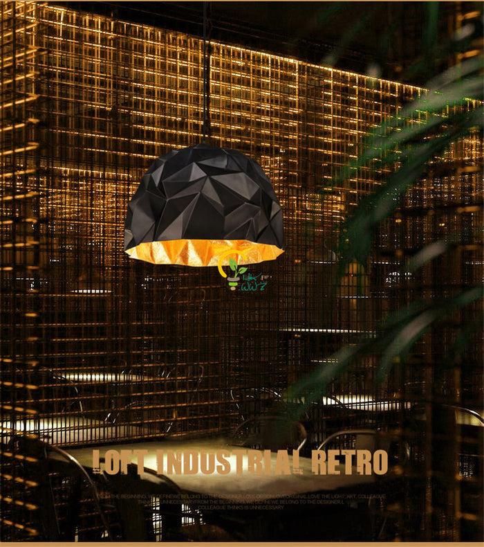 Decoramo Origami American Vintage Retro Crumpled Pendant Light