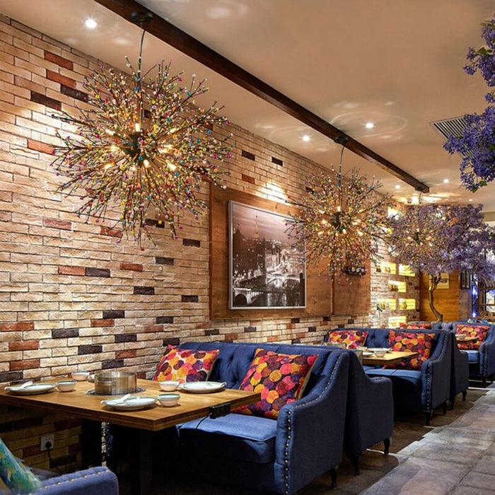 Decoramo Pearl Tree Branches With Bulbs - Creative Sphere Glass Lighting Fixture