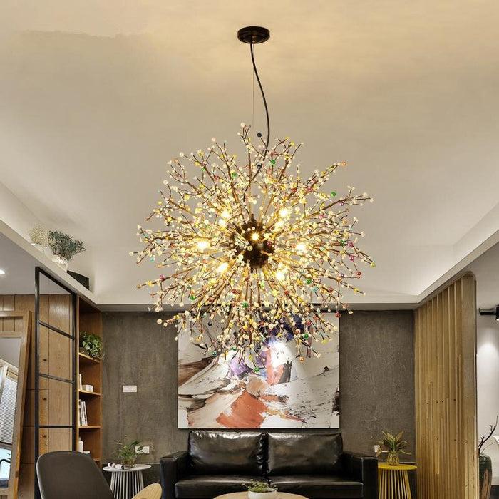 Decoramo Pearl Tree Branches With Bulbs - Creative Sphere Glass Lighting Fixture