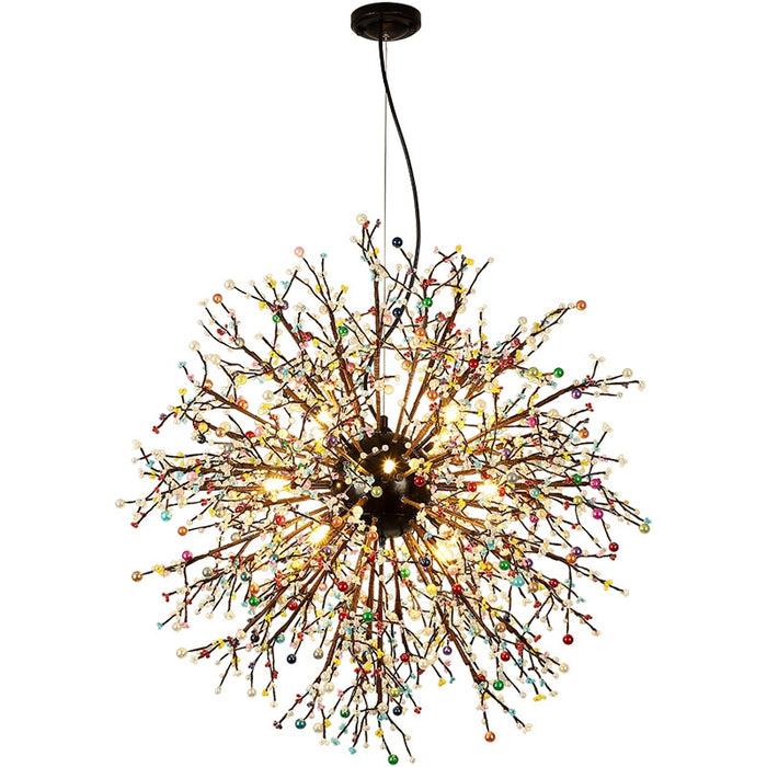decoramo Pearl Tree Branches With Bulbs - Creative Sphere Glass Lighting Fixture