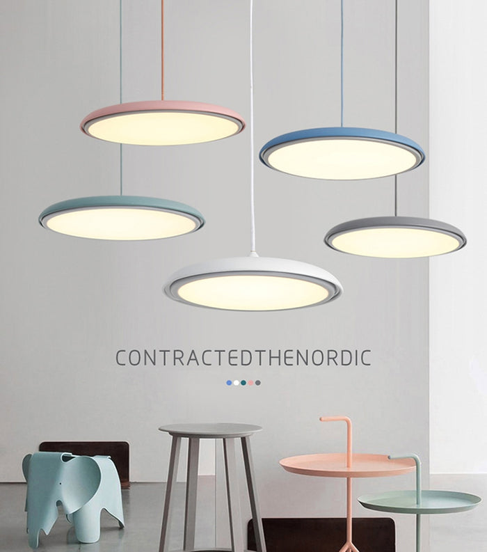 Decoramo Post-Modern Nordic Circular LED Hanging Lamps