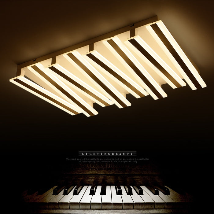 decoramo Post-modern Piano Lighting Fixture - Rectangular & Minimalistic Ceiling Light