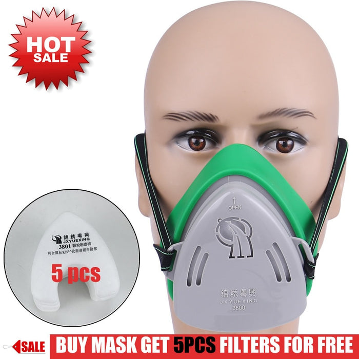 Decoramo Professional Dust Mask Work Safety Mask For Builder Carpenter