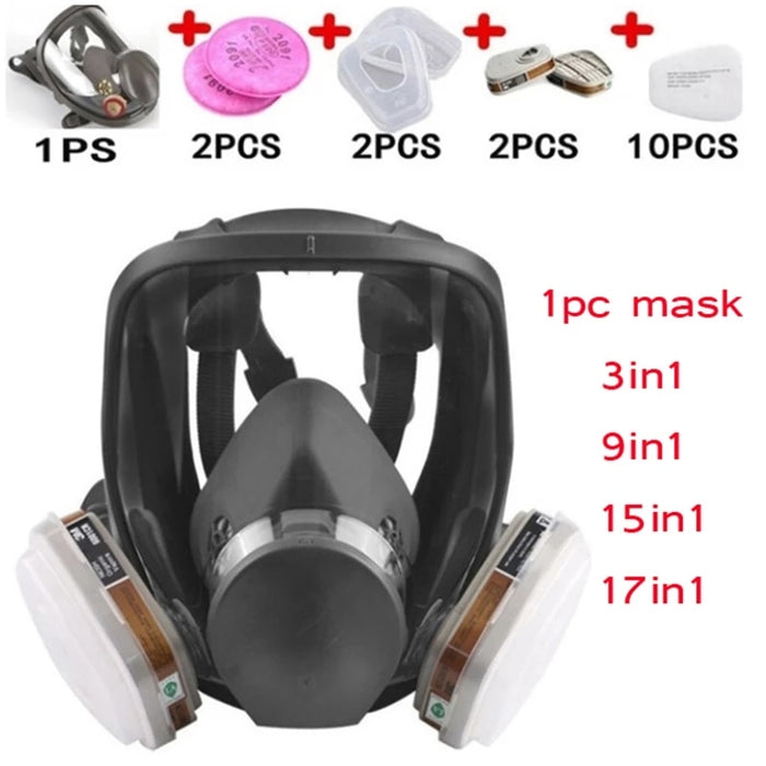 Decoramo Protection Safety Respirator Gas Mask Painting Spraying Full Face