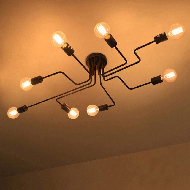 Decoramo Retro 23 1/2" To 47 1/4" Wide Metal Wire Branching Pendant Ceiling Lights