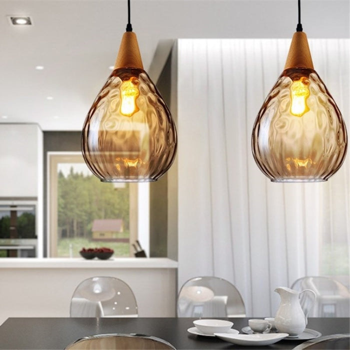 Decoramo Sergia - Modern Nordic Drop Glass Pendant Lamp
