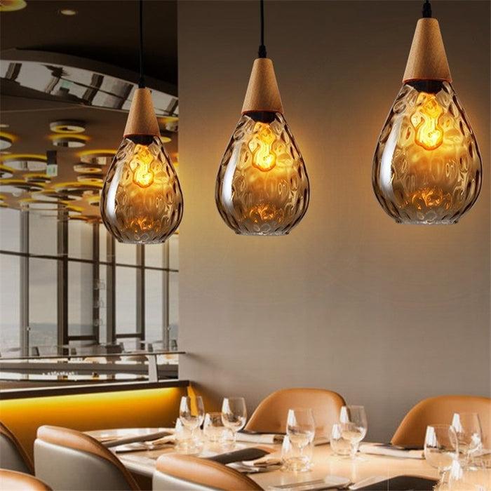 decoramo Sergia - Modern Nordic Drop Glass Pendant Lamp