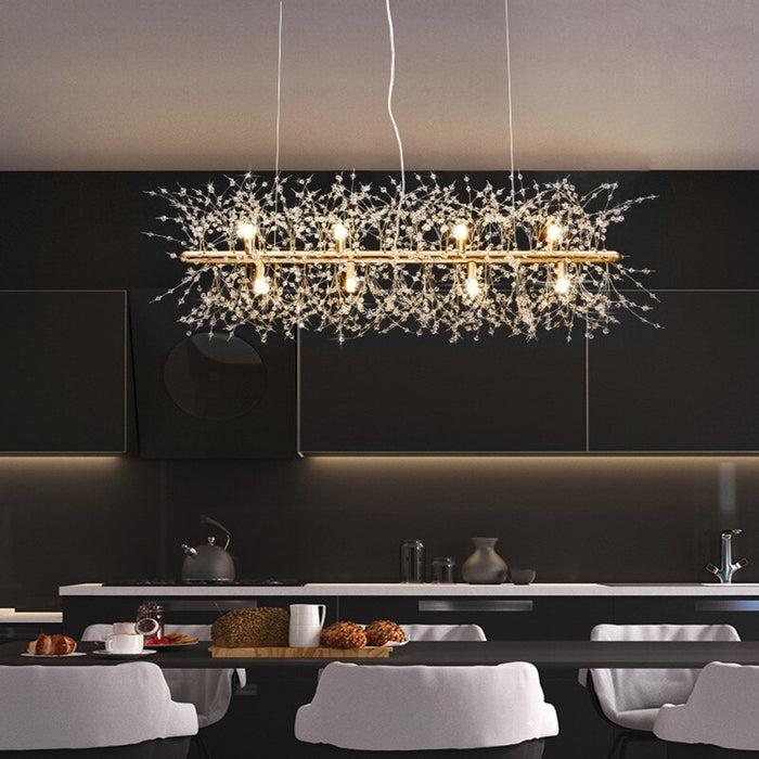Decoramo Snowflake Crystal Living & Dining Room Chandelier