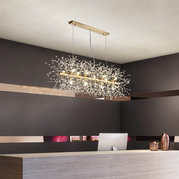 Decoramo Snowflake Crystal Living & Dining Room Chandelier