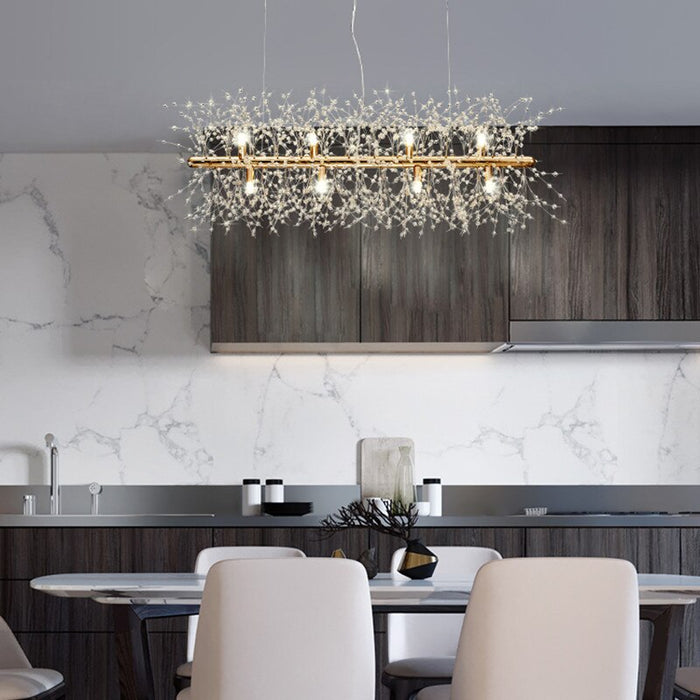 Decoramo Snowflake Crystal Living & Dining Room Chandelier