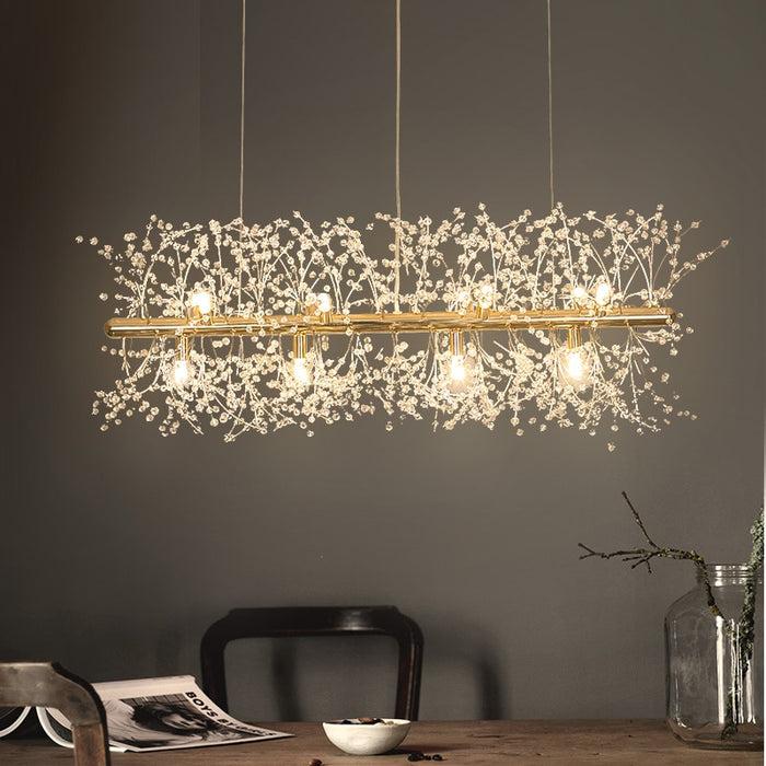decoramo Snowflake Crystal Living & Dining Room Chandelier