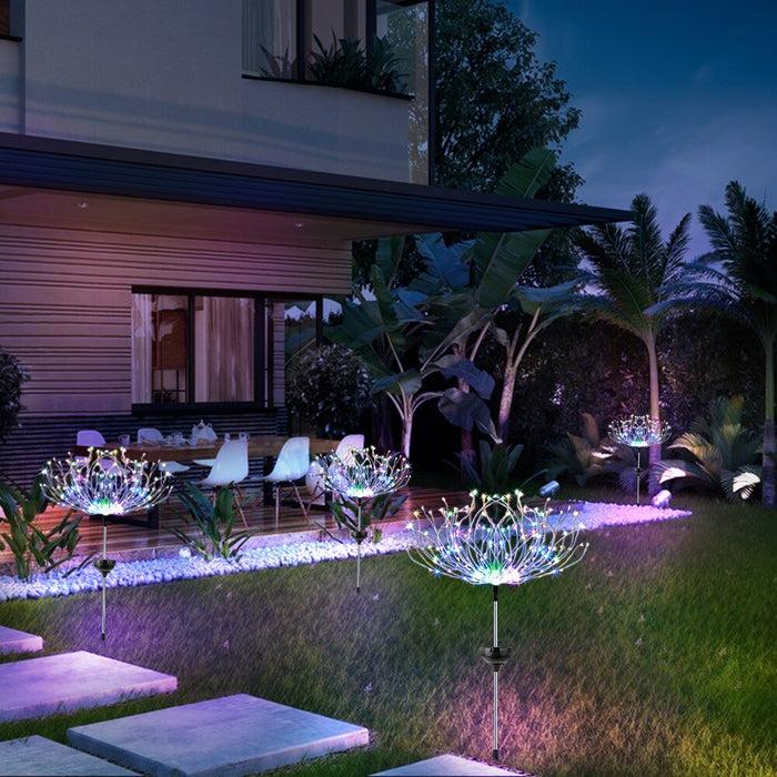 Decoramo Solar Garden Firework Waterproof LED Lights