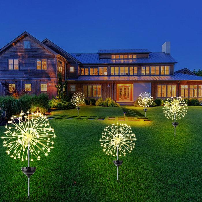 Decoramo Solar Garden Firework Waterproof LED Lights