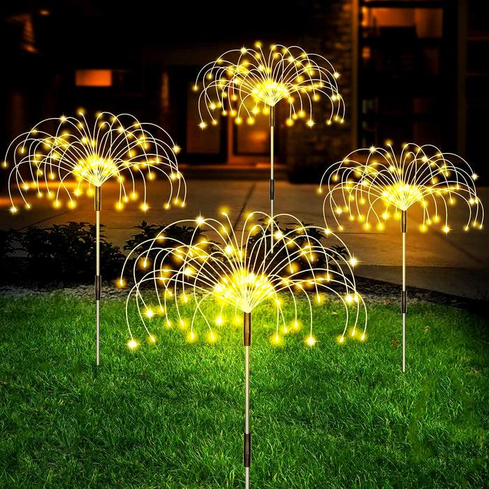 decoramo Solar Garden Firework Waterproof LED Lights