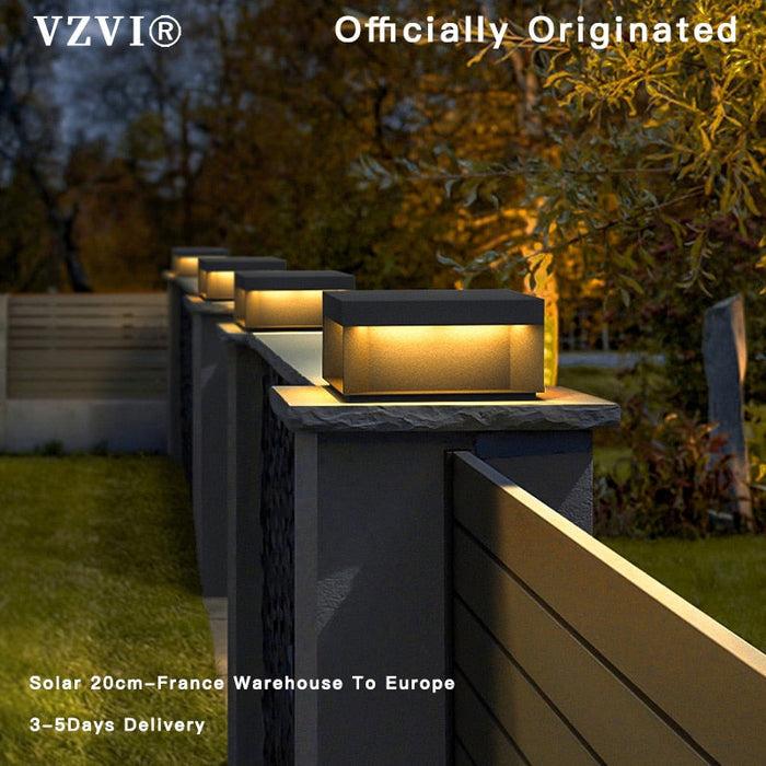 Decoramo Solar LED Garden Light Outdoor Column Head Light Waterproof Street Light Fence Cap