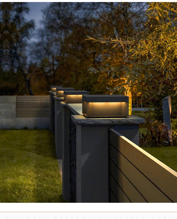 decoramo Solar LED Garden Light Outdoor Column Head Light Waterproof Street Light Fence Cap