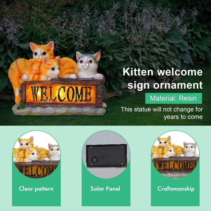 Decoramo Solar LED Light Animals Decorative Figurine With Light Outdoor Garden Lawn