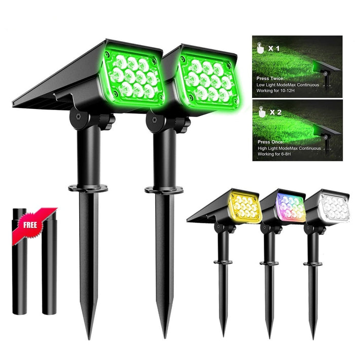 decoramo Solar Power Landscape Spotlights Garden Light outdoor IP65 Spotlight