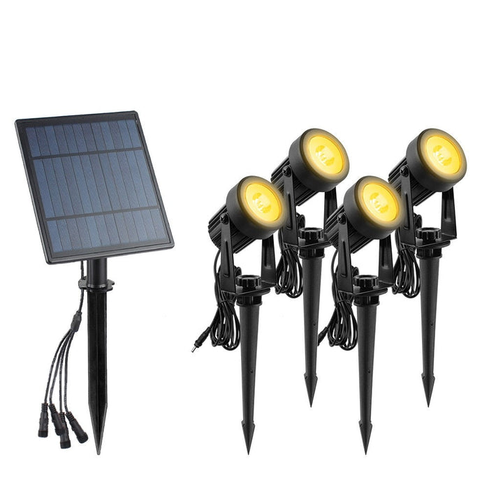 decoramo Solar Spotlight Waterproof IP65 Solar Powered LED