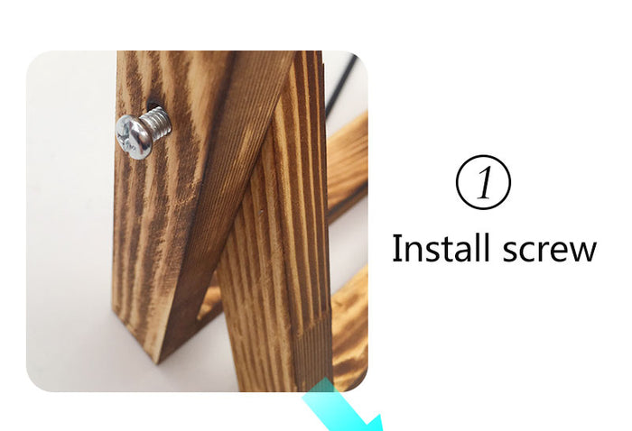 Decoramo Terrarium Creative Hydroponic Plant Transparent Vase Wooden Frame Vase Decoratio Glass Tabletop Plant Bonsai Decor Flower Vase