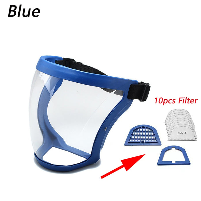 Decoramo Transparent Work Protection Mask Security Protection Shield Full Face