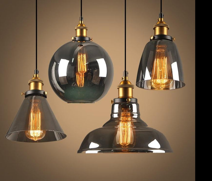 decoramo Vintage 5.5" To 11" Wide Pendant Glass Retro Lights - Sofrey Selects