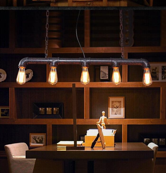 Decoramo Vintage Industrial Pipe Pendant Chandelier