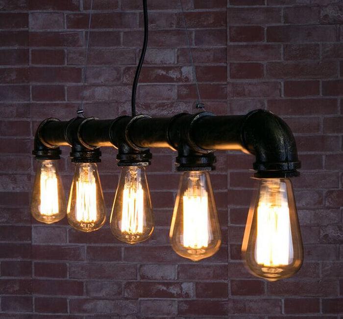 Decoramo Vintage Industrial Pipe Pendant Chandelier