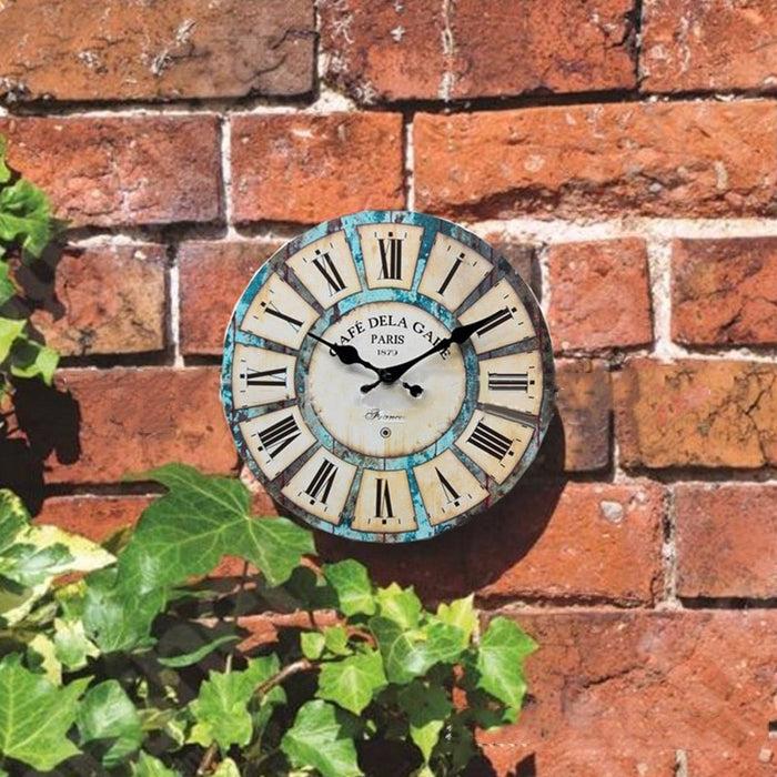 Decoramo Vintage Round Wall Clock Retro Home Decoration