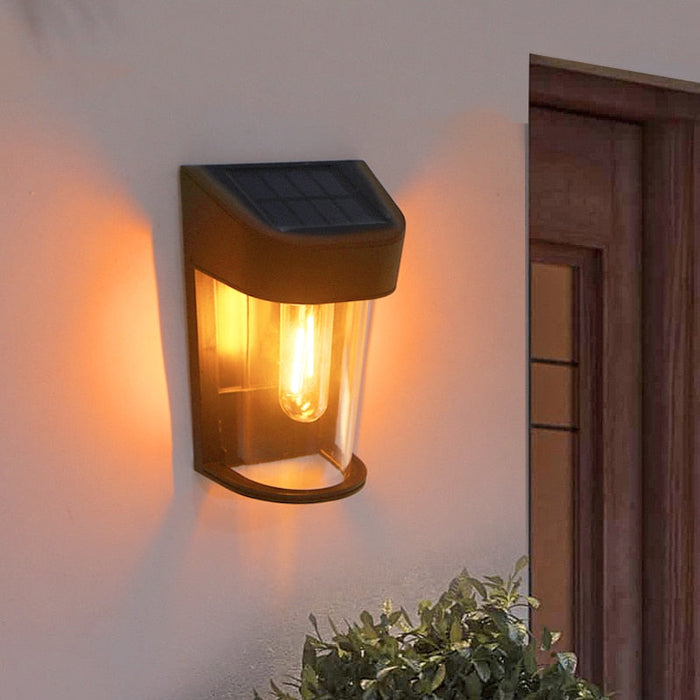 decoramo Vintage Solar Powered Lamp Outdoor for Garden Decoration Waterproof IP54