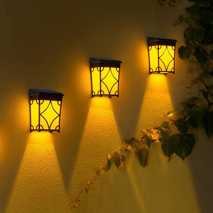 decoramo Vintage Solar Powered LED Wall Light Waterproof